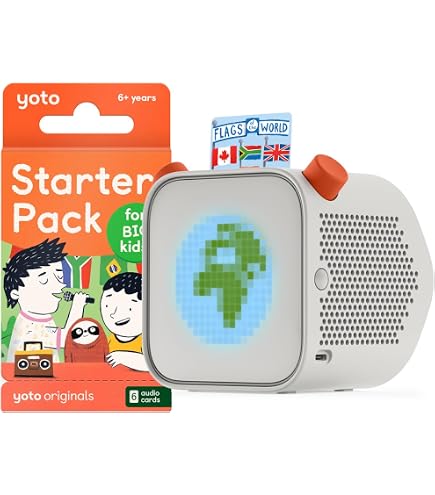 YOTO Starter Pack Enfants - 6 Livres Audio Anglais Contes Et Chansons Pour Conteuse Yoto Mini - Dès 3 Ans
