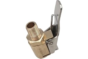 Bavokon Pneu Voiture,Embout pour Compresseur Laiton Pneumatique,8 Mm Pompe Embout Laiton GoClip Pince Connecteur Adaptateur pour Pneu Voiture Ou Camion Adaptateur