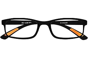 Amazotti Milano Black Trendy Reading Glasses +1.25 Stylish Glasses for Men & Women | Lightweight, Durable, Flexible Eye Glasses for Reading, Computer, and Screen Use