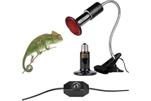 LUNEKUCK Reptilien Wärmelampe Keramik Heizstrahler 100w Terrarium Lampe E27 Heizlampe 220-240V Infrarotlampe Keramik Wärmestrahler für Amphibien Eidechsen Schildkröten Schlangen Hühner Spinnen