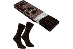 Rainbow Socks - Femme Homme Chaussettes Fantaisie Barre de Chocolat - 1 Pair