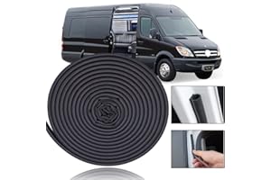 XUKEY Guarnizione porta 32,8 Ft / 10M per Ducato 244 250 290 Van & Motorhome camper camper boxer relè jumper guarnizione auto striscia di gomma kit di riduzione del rumore del vento sigillo a forma di D