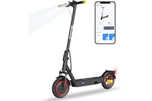 EVERCROSS EV10K Pro Trottinette Électrique Adulte, 10'' Scooter Electrique Pliable, E-Scooter avec App Control, Batterie 410WH, Vitesse Max 25km/h, Moteur 500W, Affichage LED, Double Amortisseurs