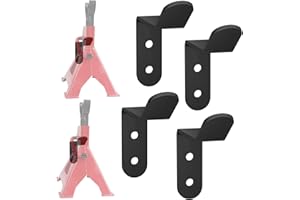 bruwaa Wandhalterung für Wagenheber, Haken für Unterstellböcke,geeignet für 2 & 3 & 4-Tonnen-Unterstellböcke, 4er-Pack