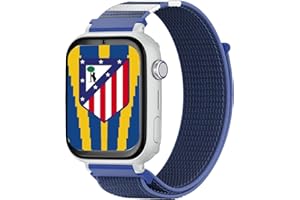 SACEFAMILY SaveFamily SaveWatch Plus 4G Edición Atlético de Madrid | Reloj Inteligente Niño con Localizador GPS, Llamada, Vídeo, Whatsapp, Música, Bluetooth, App Store | SIM Incluida - Correa de Tela Azul