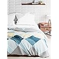 KOPA Super Soft Microfiber Double Comforter for All Weather -1pc Double Size (Rumba) | Super Soft Cotton Feel Microfiber Reversible Lightweight | Bed Comforter/AC Blanket/Quilt/Geometric-Multi