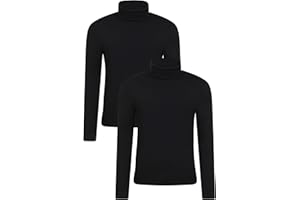 Mountain Warehouse Meribel Mens Thermal Baselayer Top - Combed Cotton Sweater, Roll Neck Jumper, Breathable, Quick Drying & Fitted Sleeves - for Everyday Use