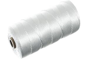 Paracord Planet Braided Nylon Mason Line - Moisture, Oil, Acid, Rot Resistant - Twine String for Marine, Masonry, Crafting, Gardening Uses