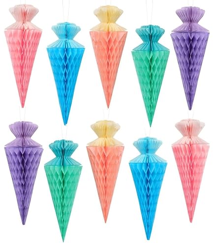 BETESSIN Einschulung Deko Rosa - 6-teilige Tischdeko Mit Regenbogen-Motiv