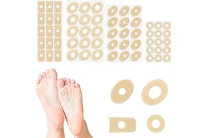 Giantree Plastry na odciski, 60 sztuk, miękka pianka lateksowa, poduszka z pianki do zrogowaciałego naskórka, plastry bąbelkowe, zapobiega tarciu, redukuje ból stóp i pięty w przypadku palców (4