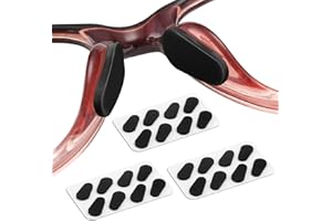 SMOMEND 20 Paia Naselli Per Occhiali Silicone, Naselli Adesivi Per Occhiali, Nasello Per Occhiali, Naselli Occhiali, Gommini Occhiali Naso, Fibre Microstrutturate Per Presa Ultra Forte E Adesivo Ultra Morbido