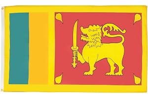 AZ FLAG Flagga Sri Lanka 250x150 cm Srilankesisk 100D Polyester 2 Öljetter