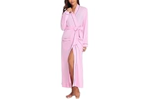 Hyppry Lightweight Dressing Gown Housecoat Bathrobe Kimono Style Nightie Maternity Robe for Nursing Pregnancy