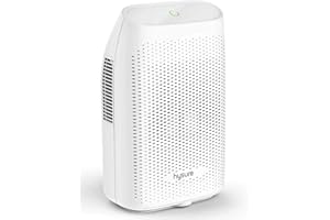 Hysure Déshumidificateur, 2000ml Electrique Absorbeur d Humidité, 0,96kW in 24h, Arrêt automatique, Portable pour la Maison Salle de Bains, Chambre, Bureau, Placard
