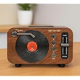 Coverzone Mini Boy Retro Bluetooth Radyo Hoparl&ouml;r &ndash; CZ1011BT | Klasik Tasarım, Kablosuz Bağlantı, G&uuml;&ccedil;l&uuml; Ses, Uzun Pil &Ouml;mr&uuml;, T