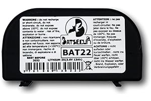 BATSÉCUR - Batteria Allarme BAT22 Compatibile BATLi22 DAITEM HAGER - 2 x 3.6V 13Ah Li-SOCl2