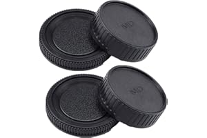 BEIZMEI 2 x Lens posterior Cap+2 x Tapón Cuerpo compatible con Minolta X-700, X570, X-370, XD, XD-7, XD-11XG, XG-7, SR-T101, X-1, SR-1, SR-2, SR-7, MD MC Mount Lens(2 juegos)