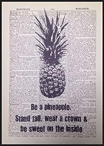 Piña Quote Vintage diccionario libro