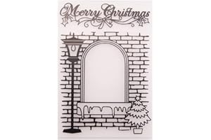 arriettycraft Merry Christmas X-Mas Albero di Natale di Plastica Cartella di Goffratura per Scrapbook FAI DA TE Album Carta Strumento Cartelle Modello di Plastica