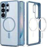 Spigen Galaxy S26 Ultra ile Uyumlu Magnet Kılıf Ultra Hybrid Mag Fit Sararmaya Dayanıklı Mavi Şeffaf Kapak - ACS11160 (Spigen