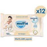 Molfix Izotonik Sulu Islak Mendil Yenidoğan 600 Adet