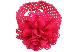 SHOBDW MUJER Diademas Bebe Niña,SHOBDW Elásticas Arcos De Encaje De Flores Bebé Turbante Viste A La Cabeza Envuelve Accesorios De Fotografía Cintas para el pelo Bebe Niña Recien Nacida