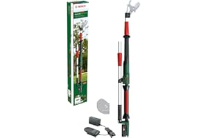 Bosch Cordless Pruner AdvancedPrune 18V-45 (for Effortless Cutting of Branches Up to 45mm; 18 Volt System; Up to 600 Cuts; with Battery, Charger and Extension Pole)