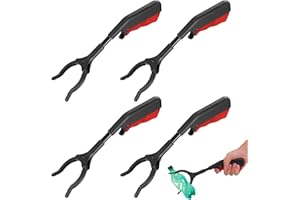 CELIODD 4 PCS Pinza Raccogli Rifiuti,Pinza Bastone,28cm Portatile Pinza Telescopica Corte,Raccoglitore di Immondizia per Utilizzato per il recupero quotidiano degli oggetti,Adatto Ad Anziani e Bambini
