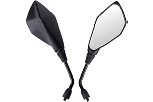 Cretassion E57 Homologowane lusterka wsteczne, 1 para lusterek motocyklowych bocznych obrót, lusterka motocyklowe M10 do skuterów ATV Moped Motocykle Rowery Roller