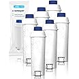 Addolcitore per DLSC002, Filtro Acqua Cartucce a Carbone Attivo Addolcitore Adatto per ECAM, ESAM, ETAM, BCO (Set da 6)