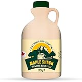 Maple Shack 100% Pure Canadian Maple Syrup 1l - Grade A, Dark Maple Syrup with Caramel Taste - Ideal for Pancakes, Waffles an