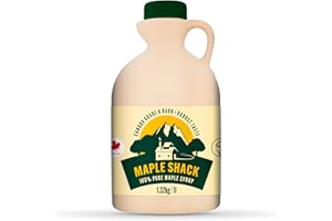 Maple Shack 100% Pure Canadian Maple Syrup 1l - Grade A, Dark Maple Syrup with Caramel Taste - Ideal for Pancakes, Waffles and Baking - 1.32kg