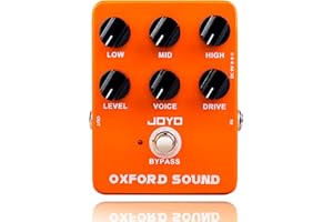 JOYO Overdrive - Pedale effetto per chitarra, arancione, amplificatore, simulazione distorsione, per chitarra elettrica, Bypass (Oxford Sound JF-22)