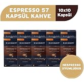 Davidoff Espresso 57 Ristretto Kaps&uuml;l Kahve 10X10 Adet - Nespesso Uyumludur