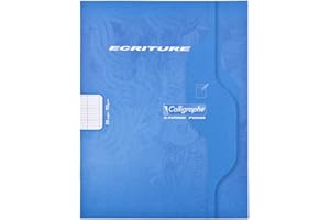 Clairefontaine 1503C - zeszyt do kaligrafii, 16 arkuszy, francuska liniatura, 17 x 22 mm, 70 g, 1 sztuka, posortowane pod względem koloru