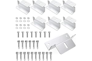 YITOBICI Supports de fixation pour panneaux solaires, supports de fixation en Z pour panneaux solaires sur toit, avec écrous et boulons, pour caravanes, bateaux, murs et toits (lot de 8)