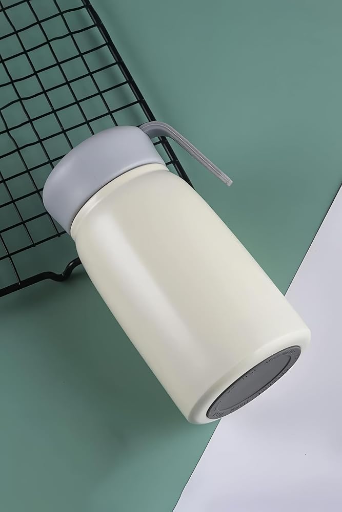 Beyaz 304 Çelik 360 ml Bebek Mama Saklama Kabı Termosu Mug cin842by