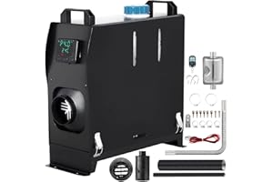 ‎VEVOR VEVOR 12V Standheizung Diesel,8 KW Diesel Standheizung Luftheizung, Diesel Lufterhitzer, Luft Dieselheizung mit Fernbedienung schwarz LCD schalter & 1 Luftauslass