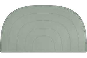 ‎KINDSGUT Kindsgut Platzdeckchen Regenbogen, Tischset, Unterlage in kinderfreundlichem Design und dezenten Farben, Pistazie