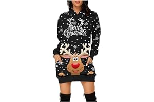 JokeLomple 2022 Sudadera NavideñA Mujer - Sudaderas Mujer Largas Ropa De Navidad Jersey Navideno Familia Ugly Jerseys NavideñOs Adolescente Chica Sudadera Camisetas Blusas NavideñOs