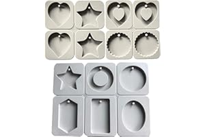 tangger 3STK Stampo per Sapone Hand Made in Silicone con Fori Silicone Stampo per Realizzare Tavolette di Cera Fatte a Mano Sapone Aromaterapia Ciondoli Gioielli Cottura