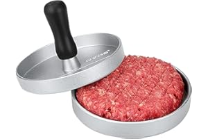 Moule spécial OVOS pour Burger Moule DYI Burger Barbecue Inclus 50 papiers cuisson pour Burgers (Argenté)