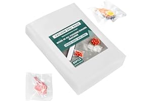 tekenewbse Bolsas Envasar al Vacio Alimentos, 80 Bolsa para Envasar de Vacío 30 cm × 20 cm, Bolsas Envasado al Vacio para Todo Tipo de Envasadora Doméstica, Conservación Alimentos y Sous Boilable