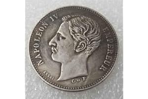 DDTing Pièce commémorative Napoléon de 1874 – Pièce de monnaie française non circulée – Pièces de la Grande France – Découvrez l'histoire des pièces de monnaie goodService
