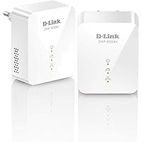 D-Link DHP-601AV (2x DHP-600AV) Starter Kit di 2 Adattatori Powerline, Porta Gigabit, AV2 1000, Velocità fino a 1000 Mbps, pe
