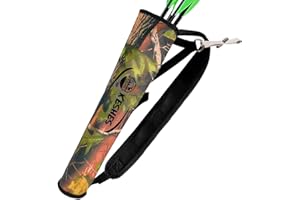 ‎KESHES KESHES Pfeilhalter für Bogenschießen – Verstellbarer Köcher für Pfeile, für die Bogenjagd und das Üben von Zielen; Jugendliche und Erwachsene