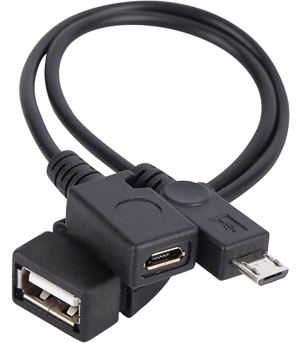 Cavo adattatore OTG USB per Fire 7, Fire HD 8 e (4a generazione) Fire HD 6, Fire HD 7, Fire HDX 8.9 e tablet, adattatore da micro USB a femmina