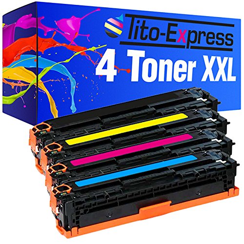 PlatinumSerie® Set 4 Toner XXL kompatibel für HP 131A 131X CF210X CF211A CF212A CF213A Laserjet Pro 200 Color M251N M251NW M276N M276NW