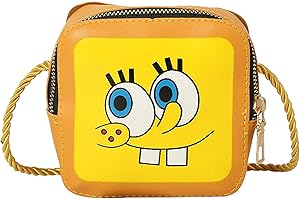 wopin Schwamm Kinder Portemonnaie, ZHULIA Schwammtasche für Frauen und Jugendliche, kleine Umhängetasche für Frauen, Geburtstagsgeschenke für Erwachsene und Kinder