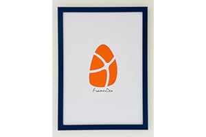 BLINKZ DECORATIONS Rainbow 20 Colours Range Modern Thin Picture Photo Poster Frame Decor A2 A3 A4 A5 Sizes (Dark Blue, A4)